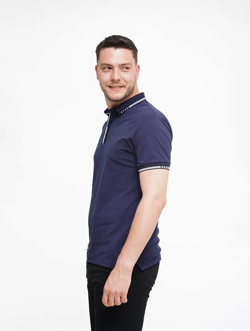 Polo en piqué de coton